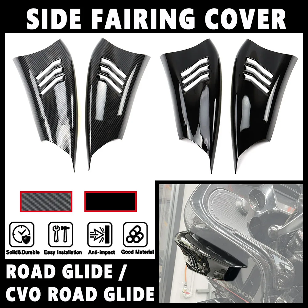 For Harley CVO Road Glide Ultra Custom FLTRXSE 2018-2022 NEW Accessories Moto Side Fairing Air Deflector Black Decorative Cover