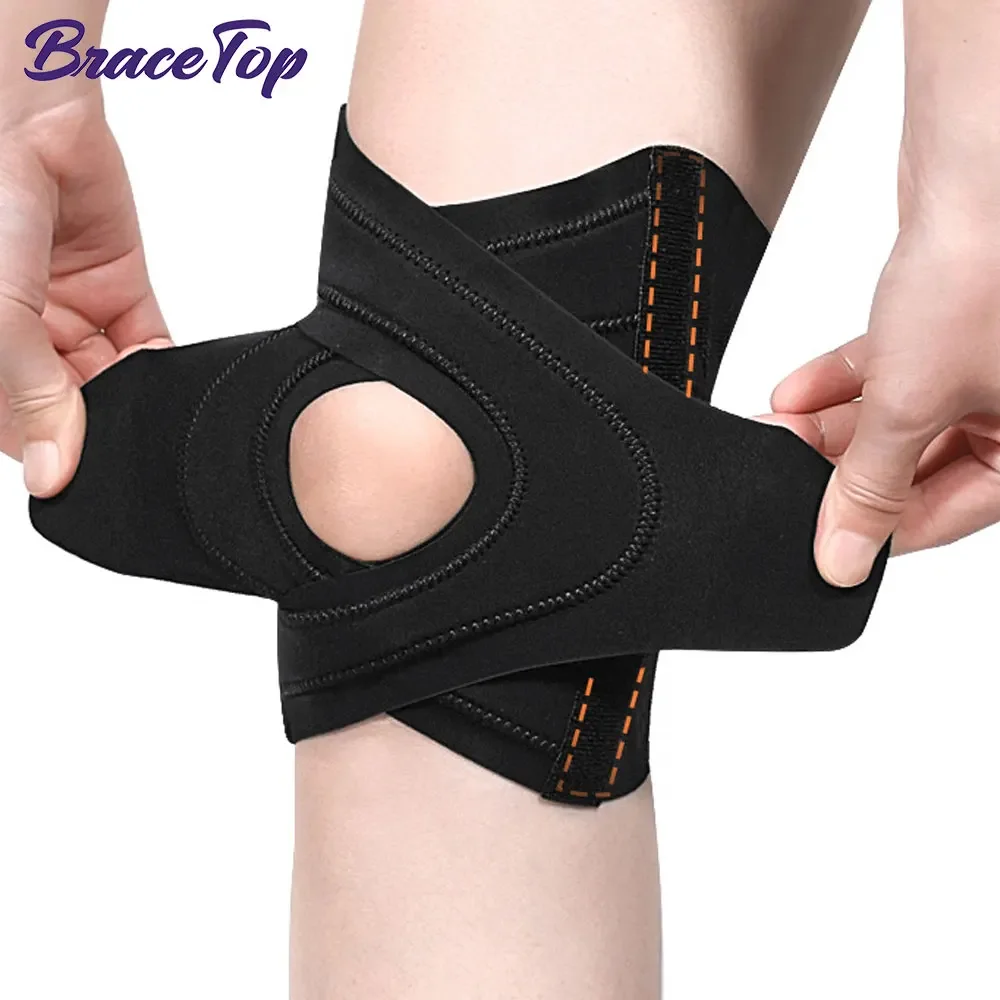 1 Pcs Sports Knee Brace Compression Knee Sleeve with Stabilizers, Knee Support for Meniscus Tear, Weightlifting, Arthritis Pain