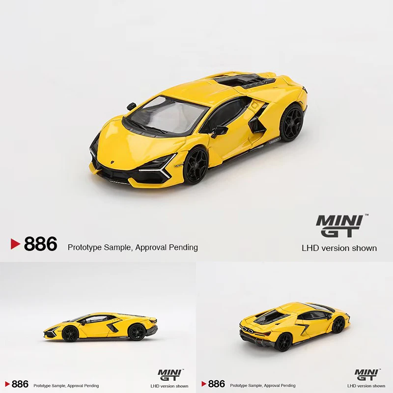 PreSale MINIGT 886 1:64 Revuelto Giallo Diecast Diorama Model Collection Miniature Toys