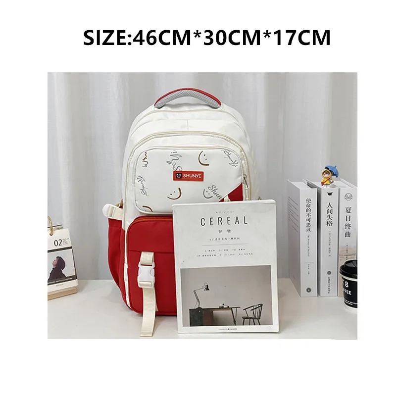 Middle School Student School Backpack With purse School Bags For teenagers Girls Boys Kids Schoolbag Primary Student Book Bag mo