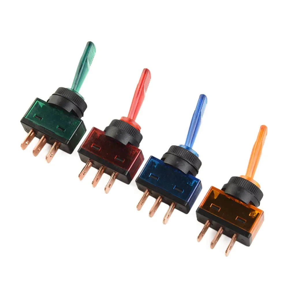 4 шт. кулисные переключатели металлические + пластиковые красные кулисные переключатели желтый 12 В постоянного тока синий зеленый внутренние запасные части
