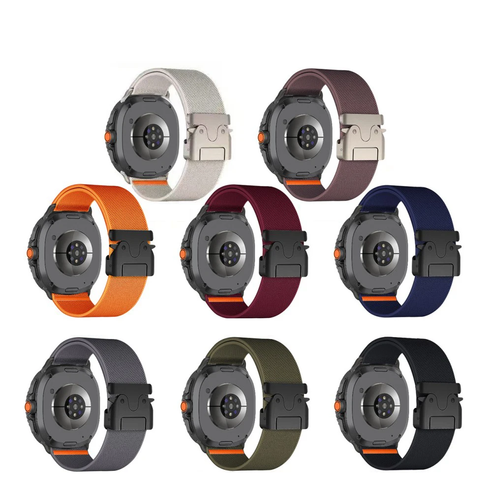 

Нейлоновый ремешок с парашютом для Samsung Galaxy Watch 8 Classic 46 мм, эластичный браслет Correa для Samsung Watch 8, 40 мм, 44 мм, ремни