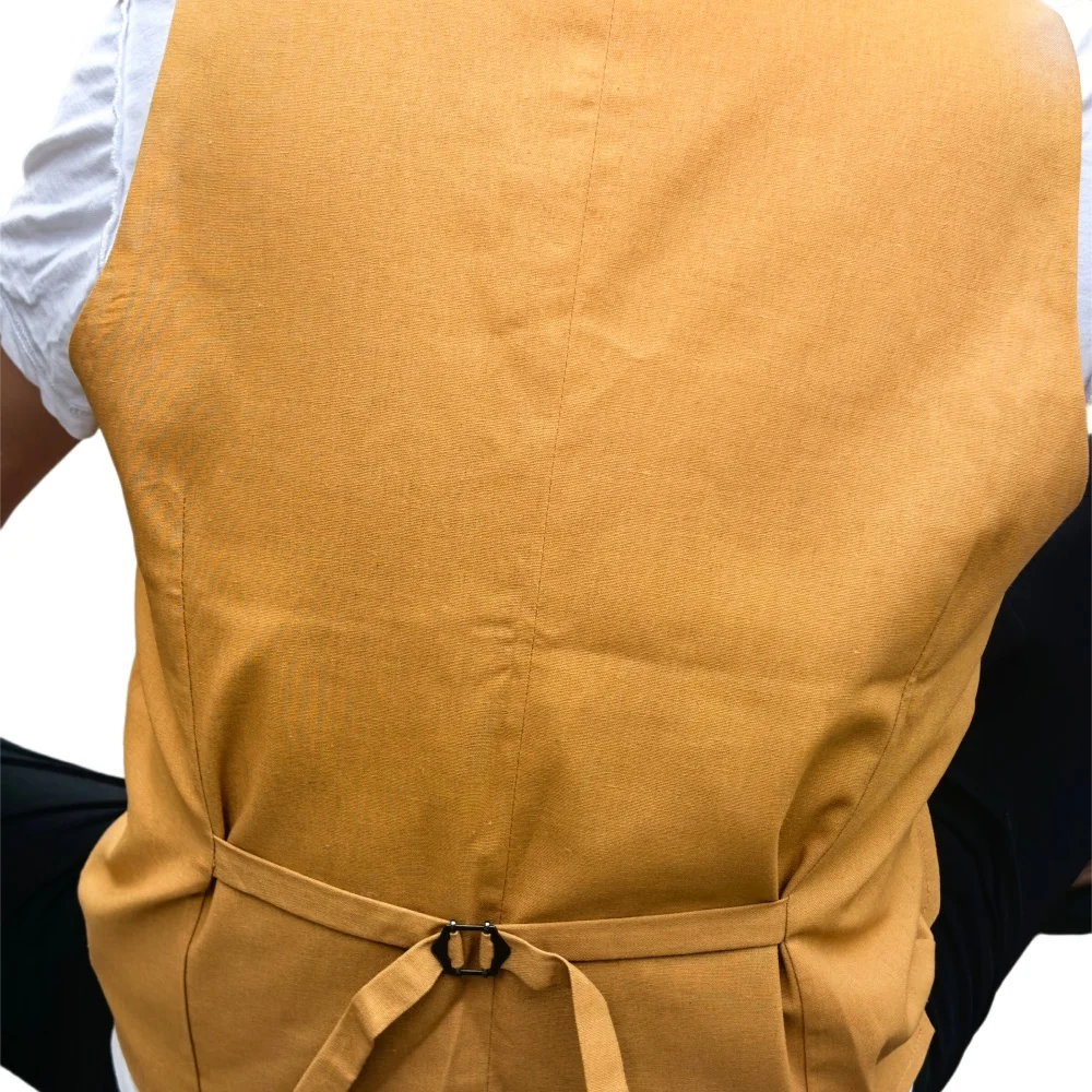 Men's Linen Vest Summer Lightweight V Neck Casual Regular Fit Men's Linen Waistcoat