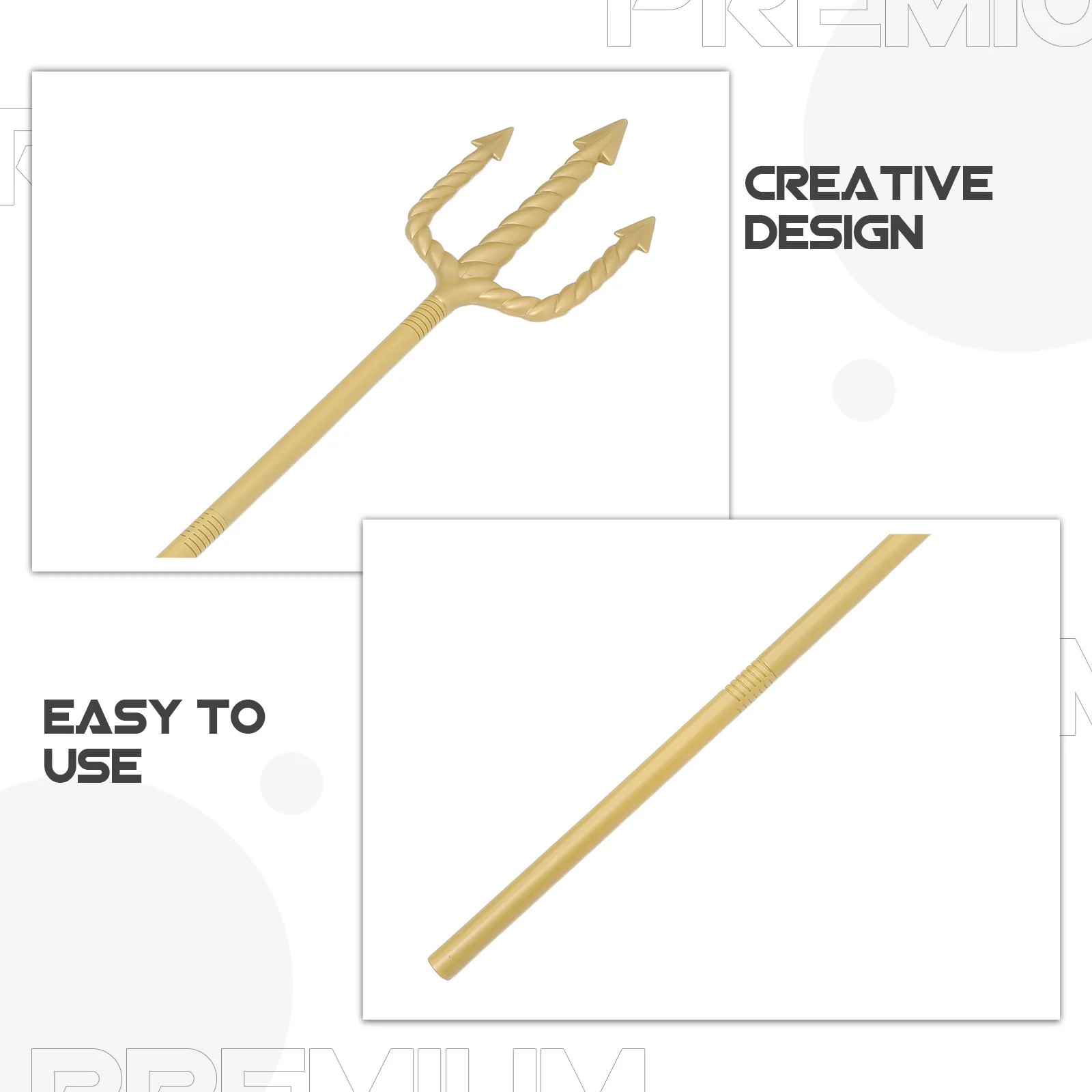 Duivel Vork Prop Drieledige Voor Halloween Cosplay Kostuum Party Decor Lichtgewicht Duurzame Plastic Demon Vork