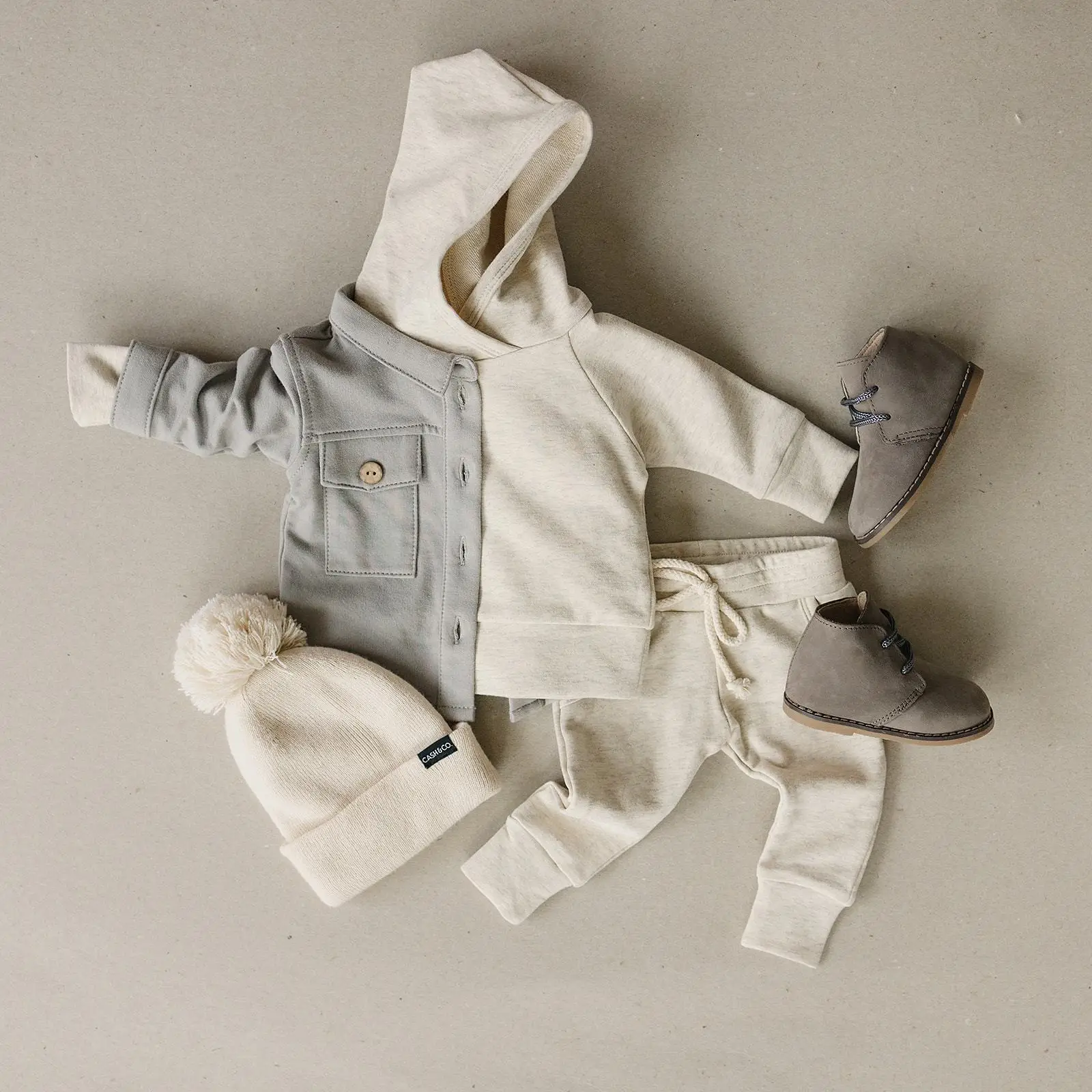 2024 Kids Cotton Kintting Clothing Sets Baby Boys Girls Spring Autumn Loose Tracksuit Hoodie+Pants 2PCS Sets Clothes Outfits