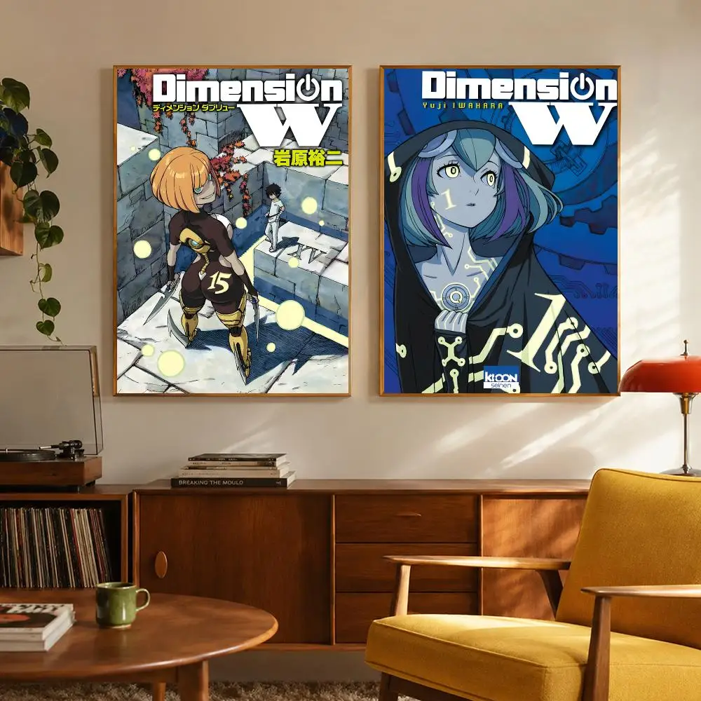 Sci-Fi Anime Dimension W Poster Digital Solvent Print Waterproof PP Fade-Resistant Wall Art Room Decor Gift