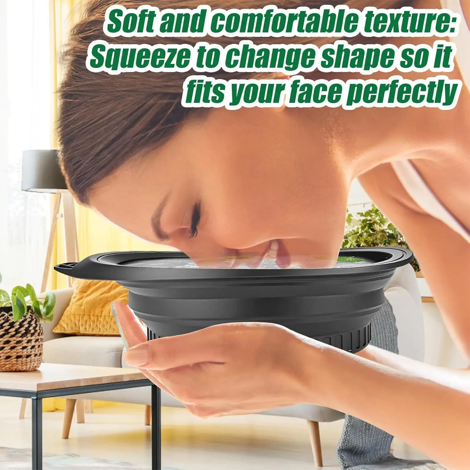 Face Ice Bath Bowl Face Basin Silicone Reusable Foldable Summer Cooling Washing Basin with Cube Tray for Skin Care Spa Tool