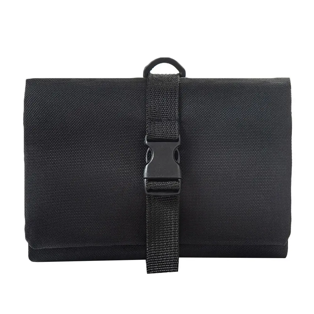 With Hook Foldable Toiletry Bag Multi-Functional 3-in-1 Cosmetic Storage Bag Waterproof Large Capacity Hanging Organizer Bag
