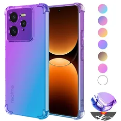Gradient Airbag TPU Case for Realme GT 7 Pro 5G GT7 GT 6 6T Protective Shockproof Cover Fundas Coque Capa