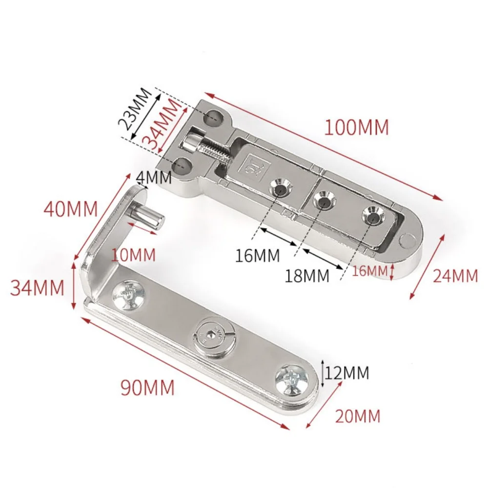 1 Set Hidden Door Hinge Heavy Duty Three-dimensional 3D Adjustable Invisible Side Hidden Axis Door Hinges Wooden Door Hardware