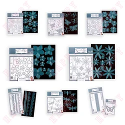 Shabby Blossoms Dies Metal Cutting Dies For DIY Scrapbooking  Photo Album Paper Cards Decorative Craft Embossing Template New