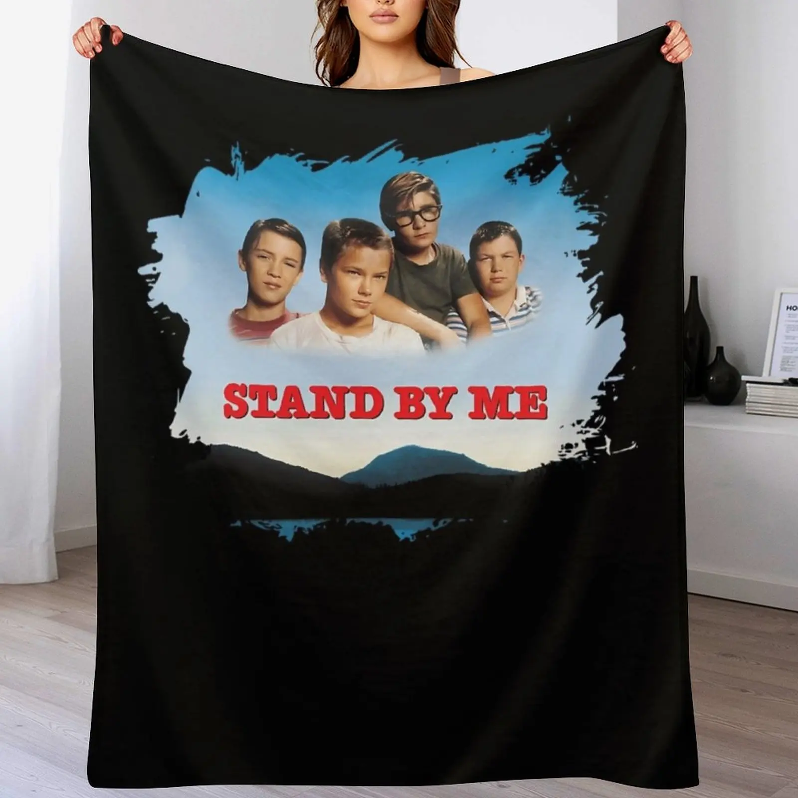 

Stand By Me Throw Blanket Hairy Vintage Luxury Thicken Blankets