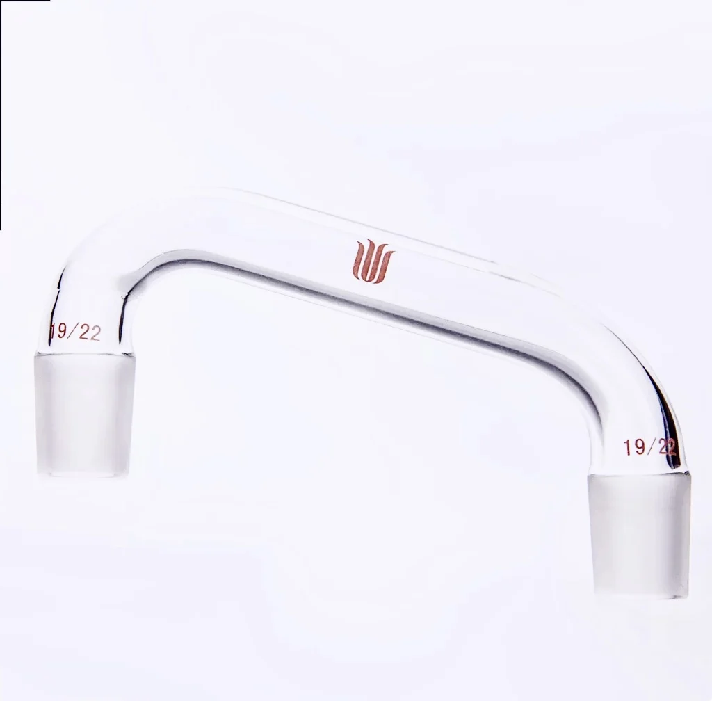 Distillation Elbow, Distillation Joint 14/20 19/22 24/40, Spacing Size 100mm/200mm, Borosilicate Glass,SYNTHWARE