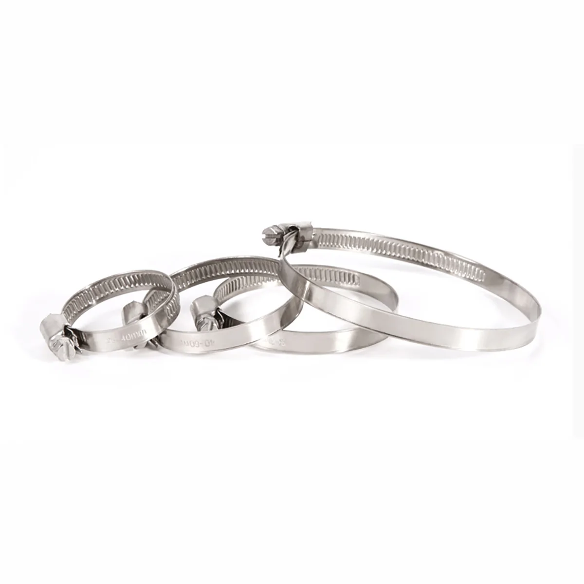 Leijiu SUS304 Stainless Steel Pipe Clamp / Clamp Holding Clamp Oil Pipe Clamp / Fixed Pipe Clamp Water Pipe Clamp Buckle