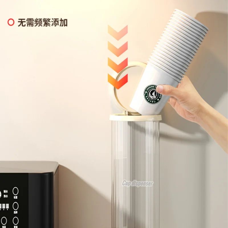 Wall-Mounted Cup Dispenser, Advanced Paper Cup Holder for Water Dispenser, Bar Counter Storage Rack for Cups & Glasses image 2