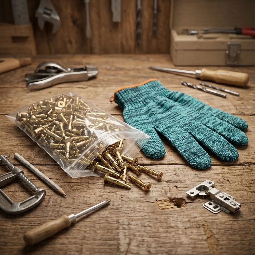 Short Expansion Screws For M6x14 and 4x16 for Cabinet Hinge Repairs and Stripped Thread Reinforcement in Home Improvement