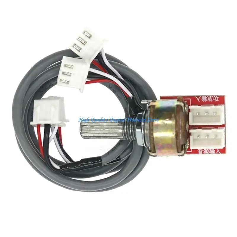 U2JE Double Gang Potentiometer Sound Control Module B10K/B50K/B100K For Auditory DIY Projects Stereo Adjustment Board