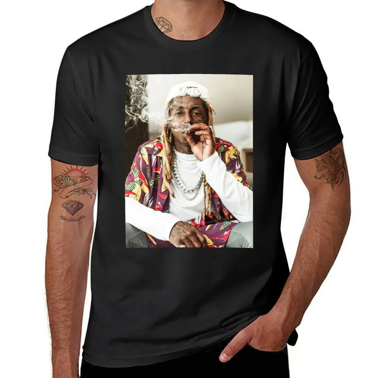 Smoking Wayne T-Shirt tops customs t shirts for men