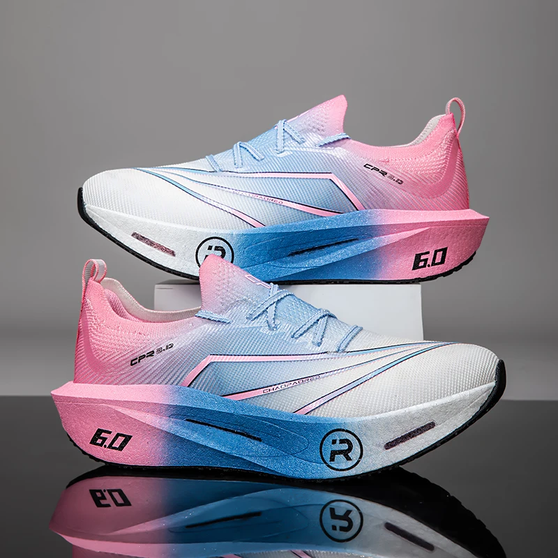 

Men Marathon Running Shoes Carbon Board Speciality Sports Breathable Lightweight Women's Comfortable Athletic Nonskid Sneakers