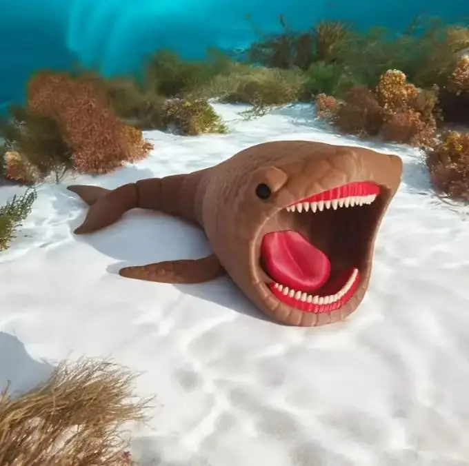 Figura de acción de monstruo del Mar profundo impresa en 3D, decoración de animales marinos del océano, modelo de adorno, articulación móvil, juguete creativo bonito, manualidad para regalo