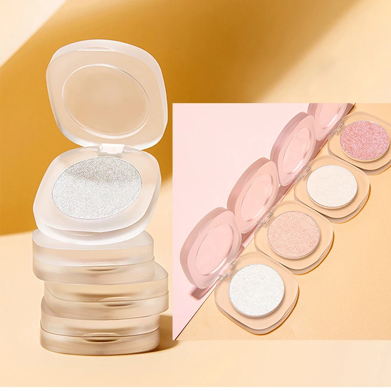 6g 개인 상표 하이라이터 맞춤 로고 진주빛 고운 쉬머 브라이트닝 고광택 블러쉬 페이셜 페이스 내추럴 메이크업 비건
