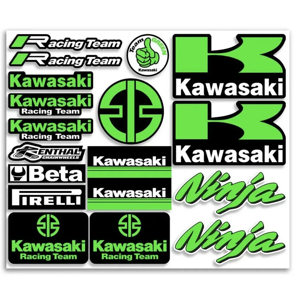 Kawasaki Ninja Motorcycle Sticker Accessory Reflective Decor Motorcycle Decal Kawasaki Z400 Z900 Z1000 Z650 Z300 ZX10R ZX6R ER6N