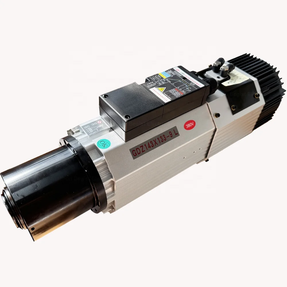 

Шпиндельный двигатель CS 9 кВт с АТС, 24000 об/мин, 220В/380В, ISO30, 800 кГц, с воздушным охлаждением, для автоматической смены инструмента, для деревообрабатывающих станков с ЧПУ