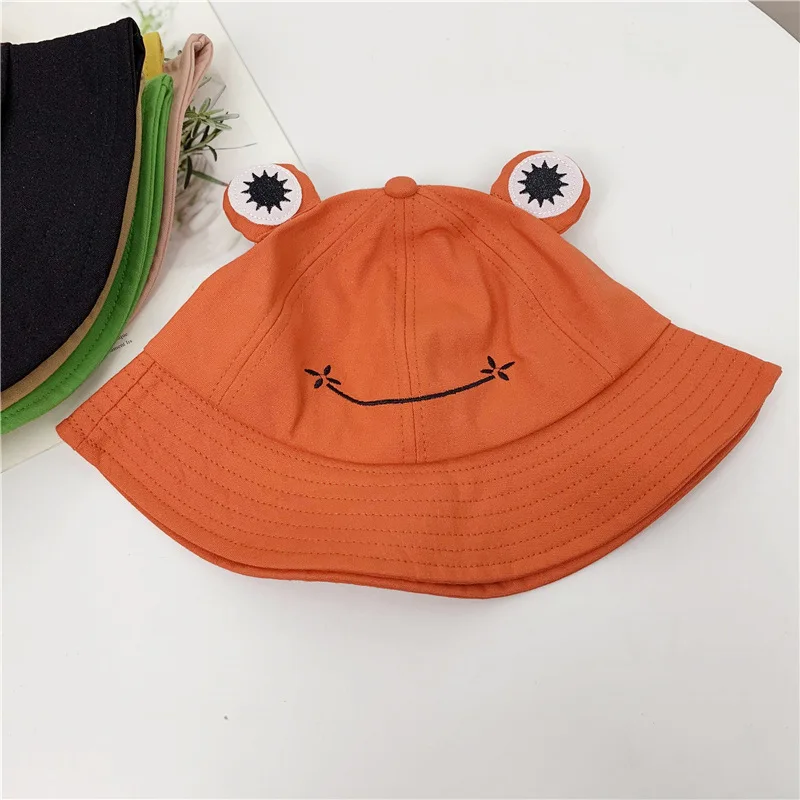 Cartoon Cute Frog Eyes Fisherman Hat Children Act Cute Parent-child Visor Spring and Summer Leisure Student Basin Hat