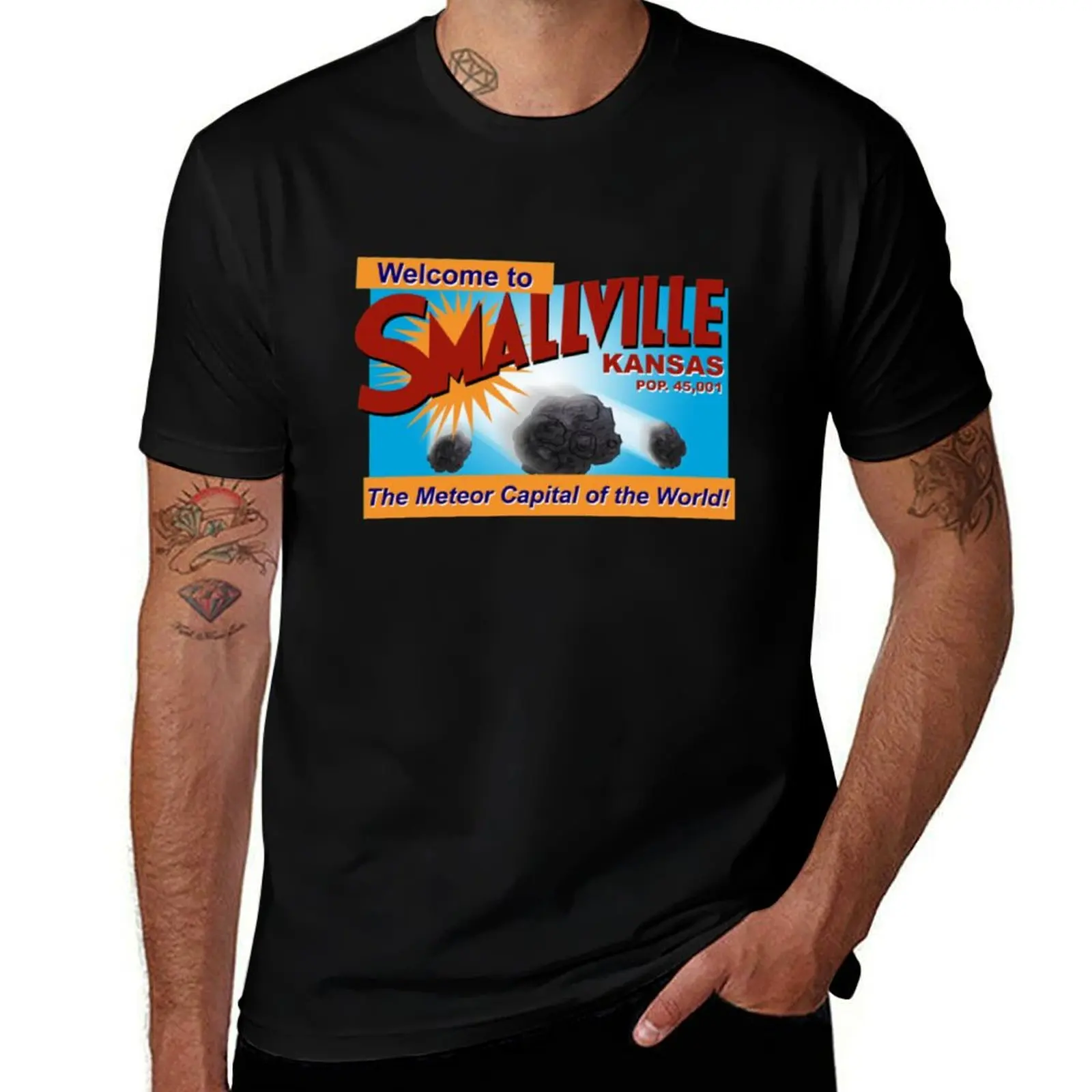 

Smallville TShirtThe Meteor Capital of the World T-Shirt Industrial Work Tee Shirt