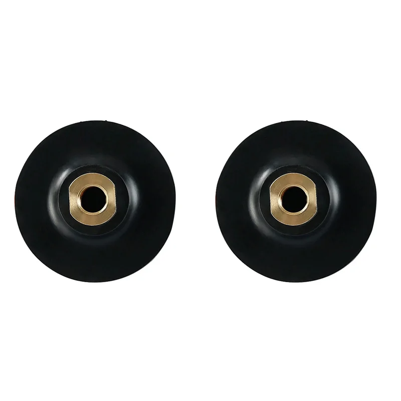 A40T 2X Supporto in gomma per lucidatura Supporto per disco abrasivo per smerigliatrice angolare M14 Tampone di supporto per molatura autoadesiva 3 pollici