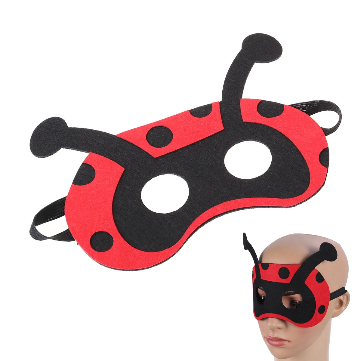 

Ladybug Mask Kids Costume Boy Decorations Gifts Face Animal Masks Cosplay Party for Christmas Child