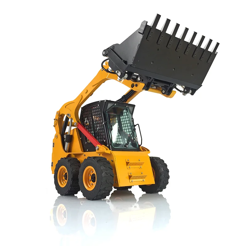 In Stock Outdoor Toys 1/14 LESU RC Hydraulic Loader Metal Aoue-LT5H Wheeled Skid-Steer Light Sound DIY Mover Model TH17188-SMT2