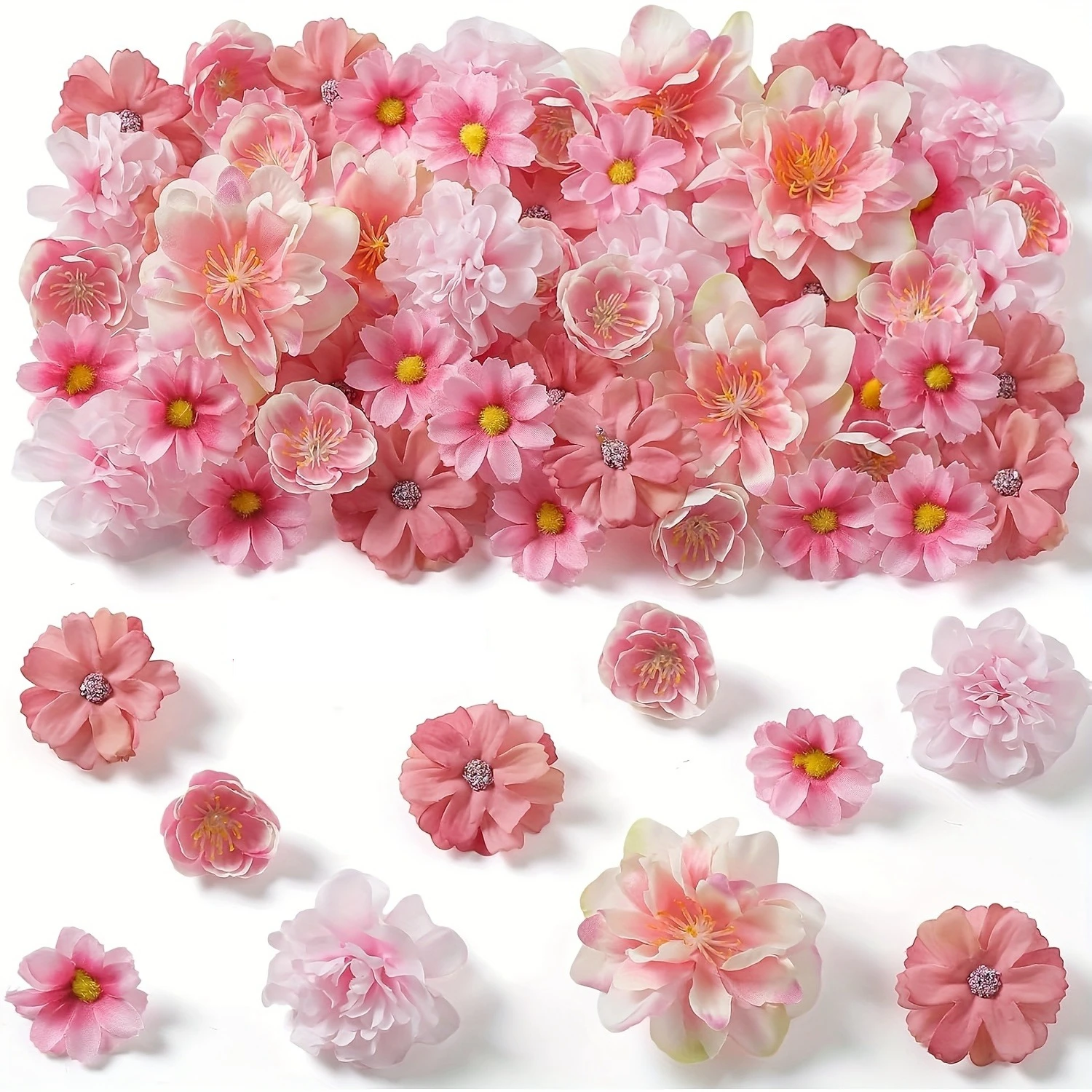36 Stück künstliche Rosen-Kunstblumen, gemischte künstliche Blumen für Heimdekoration, Hochzeitsdekoration, DIY-Handwerk, Geschenke, Kranz, Scrapbook-Zubehör – Detail 10