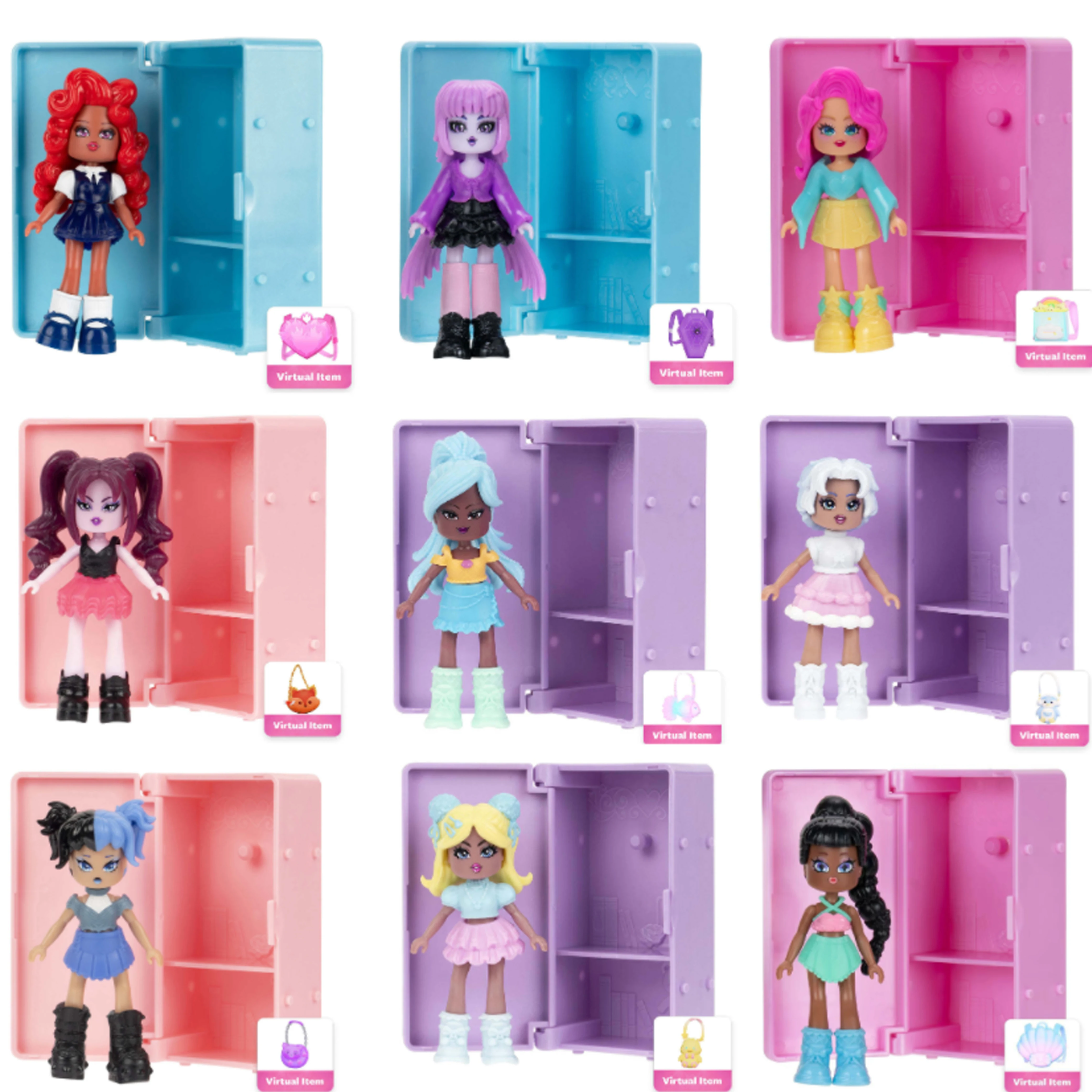 In Stock 3 Inches Royale High Fire Fairy Fashion Doll Action Figure Mini Doll Locker Collection Dolls Decoration Toy Fans Gifts