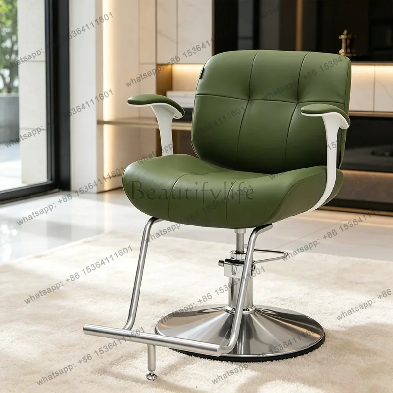 LSModern Aesthetic Hair Barber Luxury Shop Hair Barber Fashionable Design Sillas De Barbería Profesional Commercial Furniture