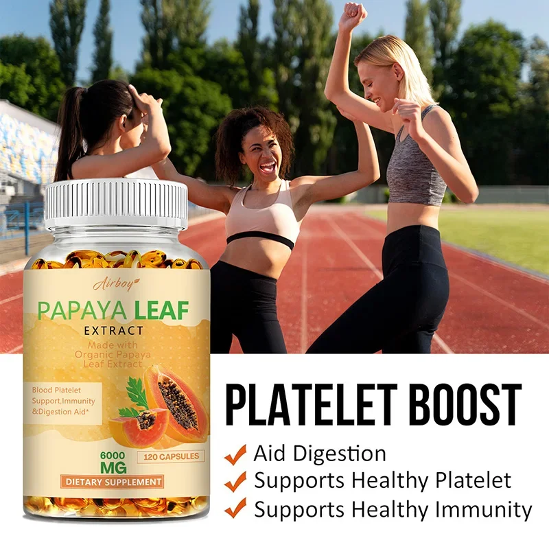 Papaya Leaf Extract - Supports Platelets, Bone Marrow and Spleen, Improves Immunity and Improves Digestion