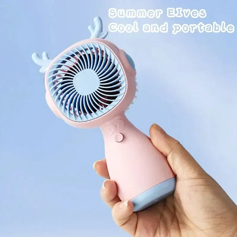 Mini Portable Fan Handheld Electric Fan for Home Outdoor Travel Camping Air Cooler Handheld Small Pocket Fan