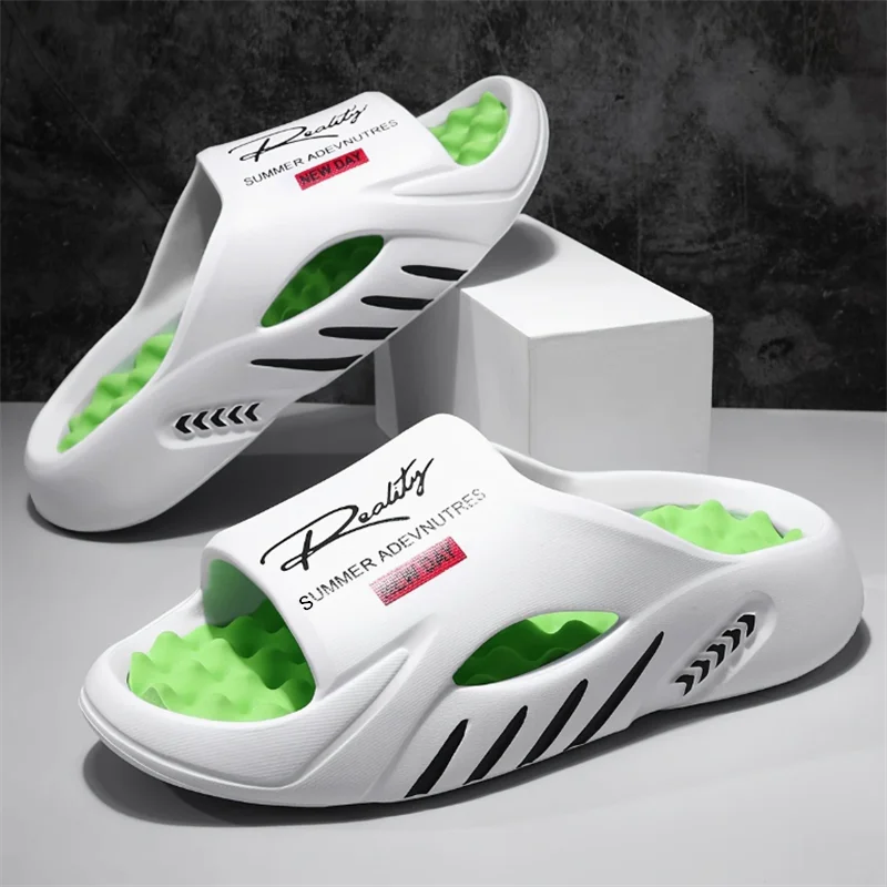 Men's Slippers EVA Non-slip Slides Fashion Slippers Comfortable Men's Slides Casual Sandals Outdoor Indoor Shoes Big Size image 3