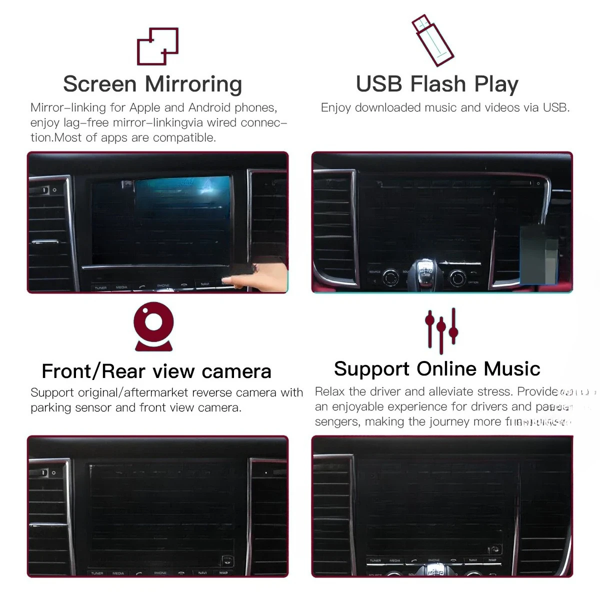 For Porsche Cayenne/Paramera Panamera/MACAN/718 wireless carplay module