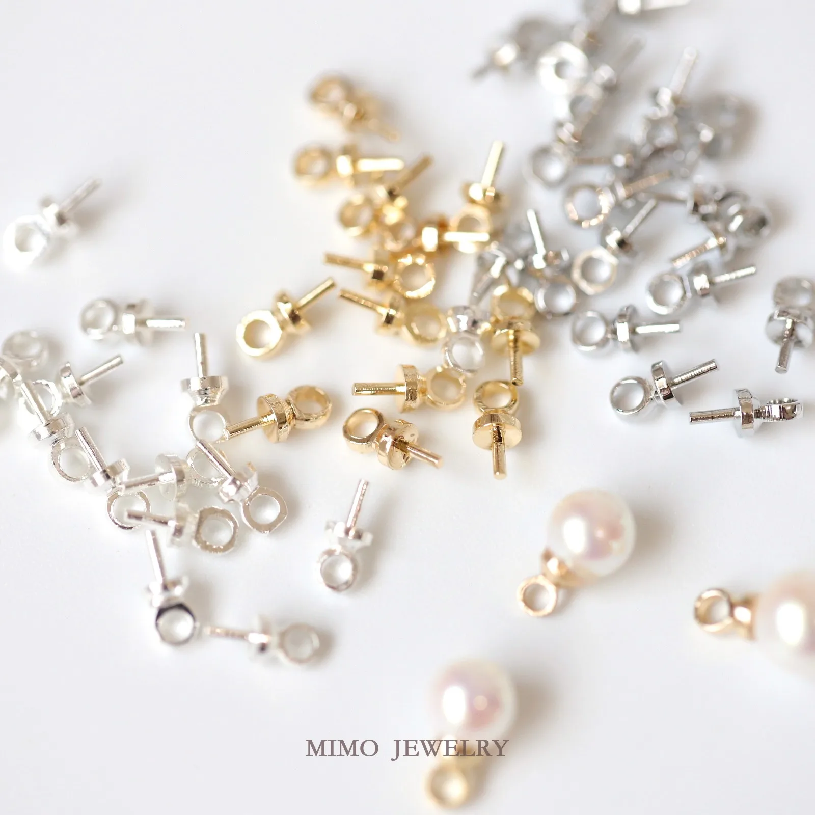Ring Bead Cap Empty Support Sheep Eye Nail Adhesive Bead Cap Cover Charms Pendant Supplies DIY Hand Brass Gold Plated Accessorie