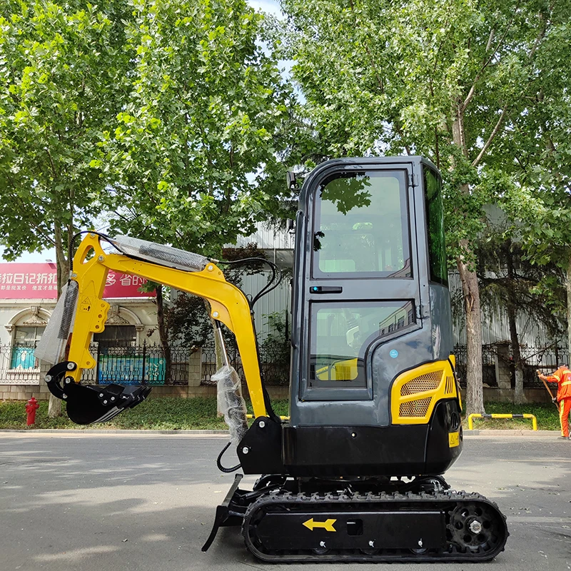 Customized Hot sale Mini Excavator Digger With Hammer Small Crawler Hydraulic Excavators with cabin