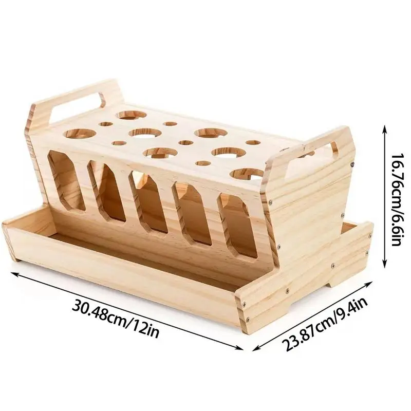 Bunny Hay Feeder Hay Holder Feeding Station Large Bunny Hay Rack Wooden Rabbit Feeder With Detachable Top For Rabbit Guinea Pigs