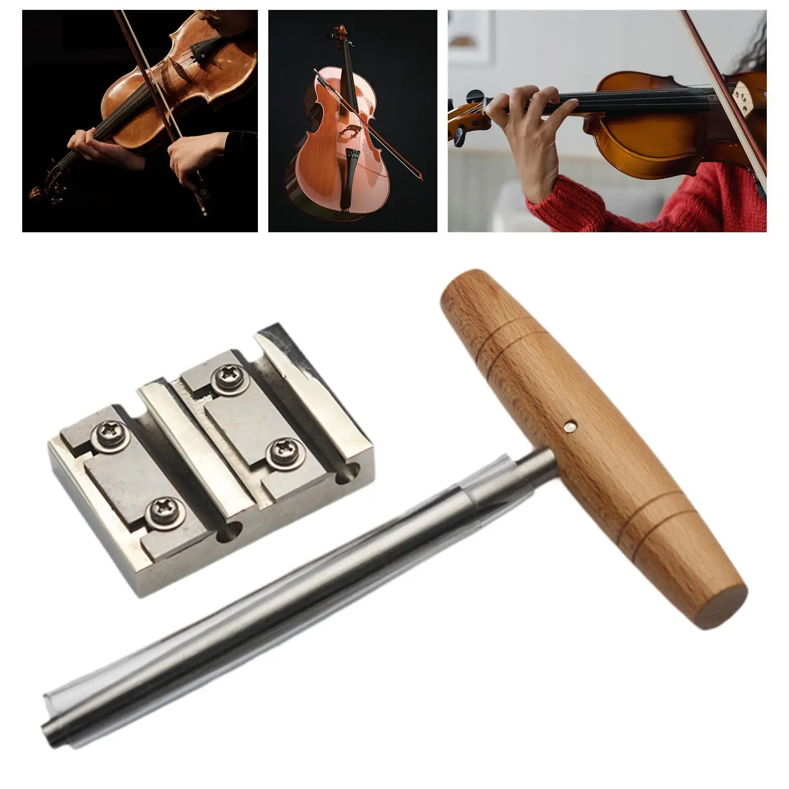 

Violin Peg Reamer Shaving Set 1:26 Violin Luthier Tool Violin Peg Reamer Tool Violin Making Tool for 3/4-4/4 Violin