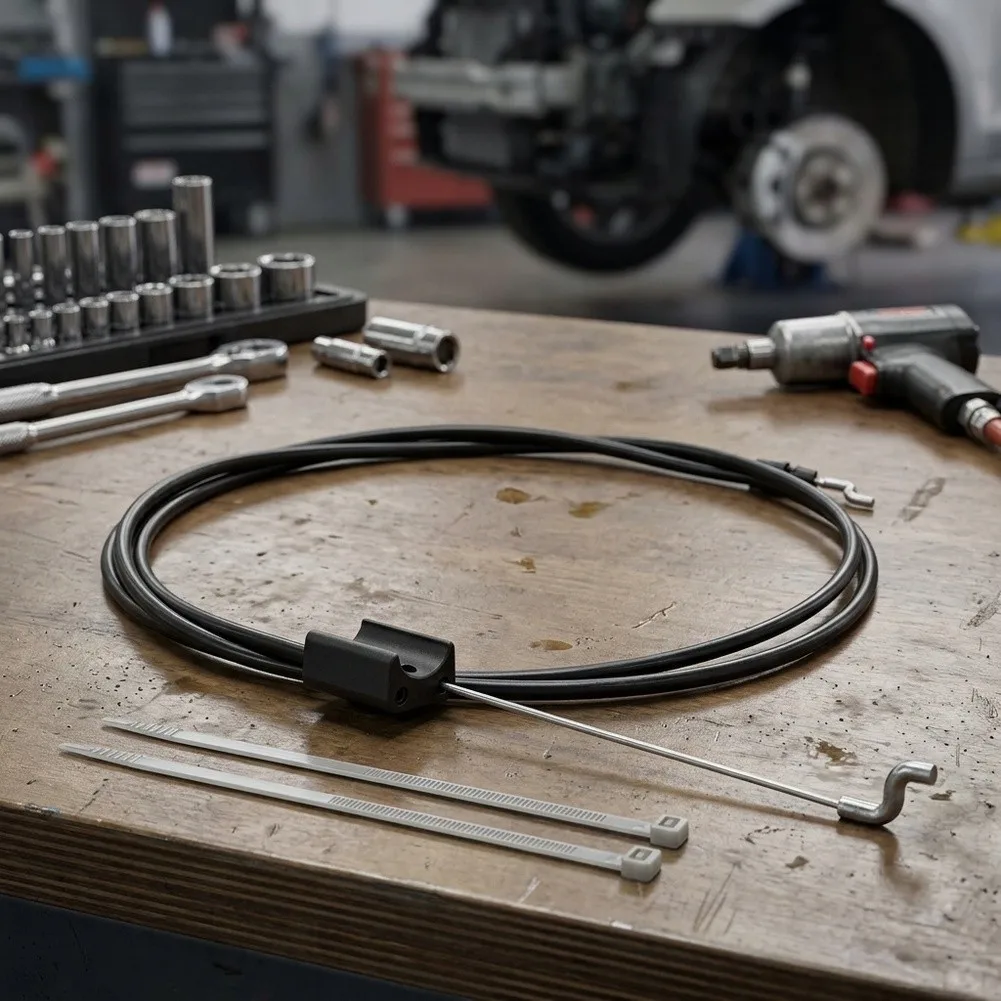 Control Cable Compatible with For Craftsman Mowers and Mowers Requiring 59 3/16 Inch Cable Length and 52 Inch Conduit
