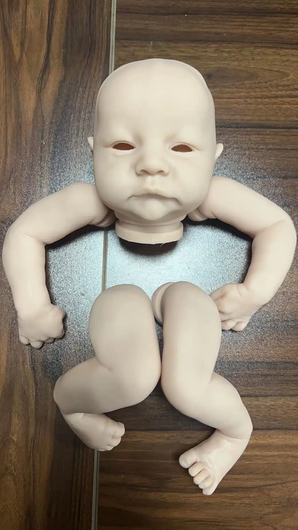 NPK 20-inch Reborn Doll Kit - Levi Awake by Bonnie Lifelike Real Soft Touch Unfinished Doll Parts with Cloth Body for Collectors - view 2