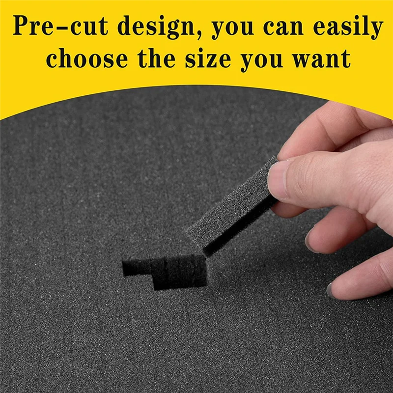 ABHU 4 PCS Pick Apart Foam Insert Pluck Pre Square Sheet Foam With Bottom Use For Board Game Box Cases Storage Drawer