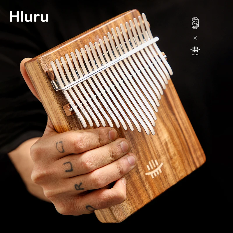 Hluru 17 21 Key Kalimba Thumb Piano Music Instrument High Quality Wood Kalimba 21 Key Finger Piano Beginners Portable Instrument