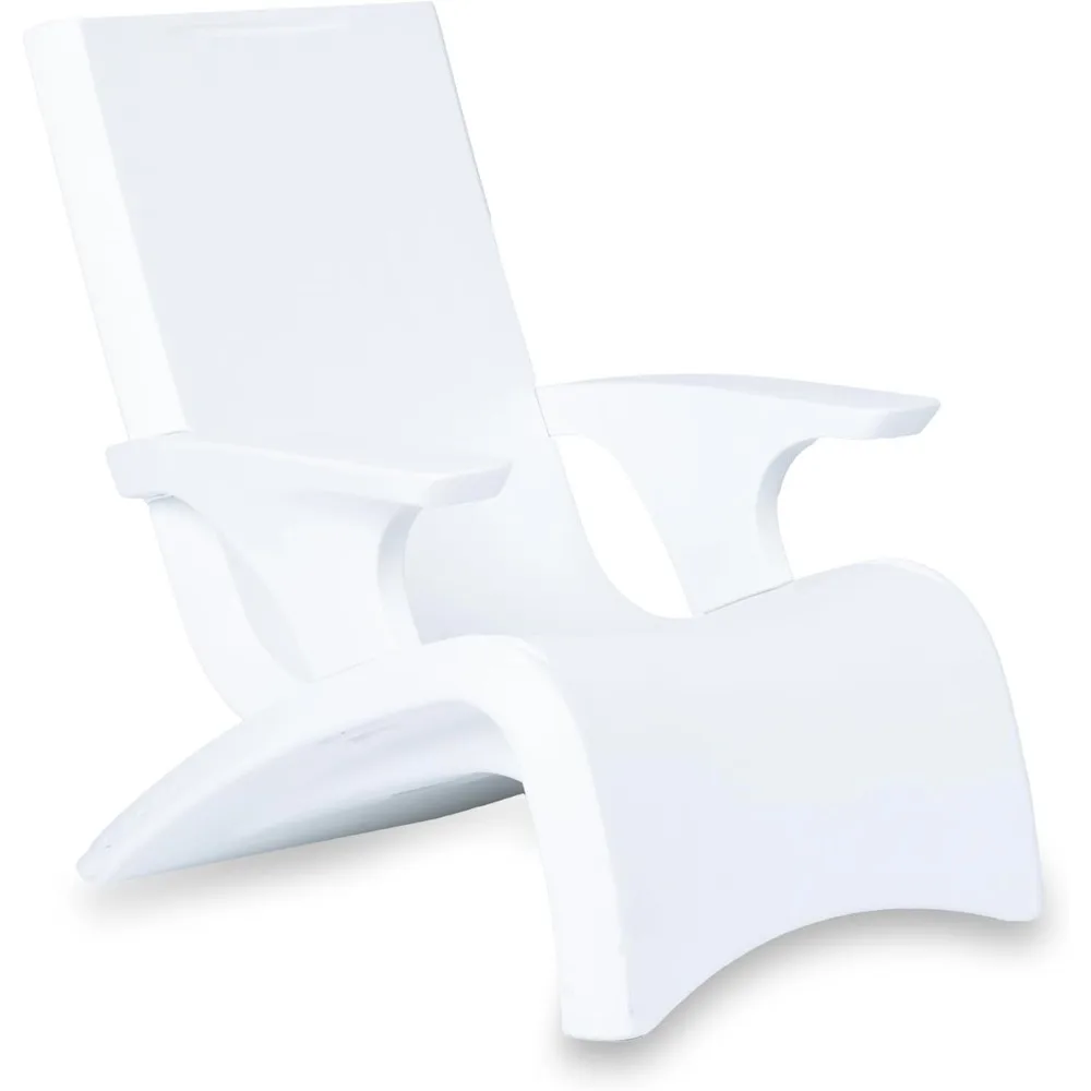 Silla Step2 Vero Adirondack, elegante tumbona junto a la piscina, resistente a la decoloración, muebles de patio impermeables para estante solar, uso en piscinas hasta