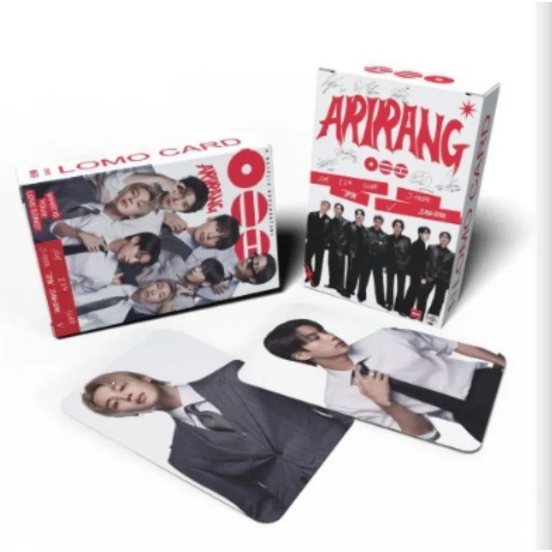 HOT 55Pcs BTS Lomo Cards J-HOPE JIMIN V JUNGKOOK HD Photocards Kpop Idol Photo Cards Fans Collection Gift Postcard - view 2