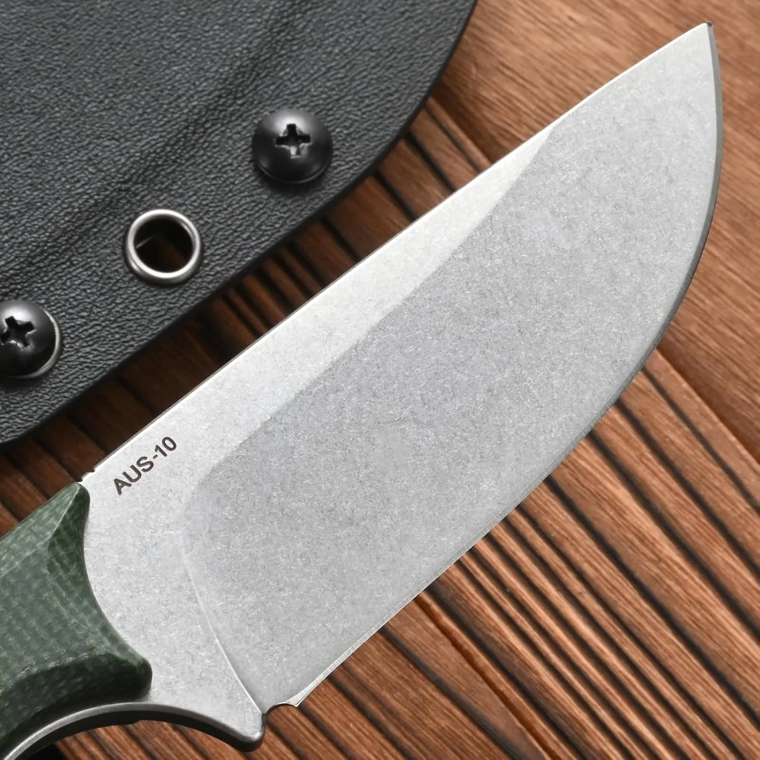 FF103 Feststehendes Messer AUS-10 Stahlklinge Micarita Griff Full Tang Gerades Messer für Outdoor Camping Jagd Angeln Arbeiten